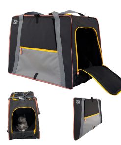 “The Pack N' Paw” Light & Slim Collapsible Cat Crate & Carrier